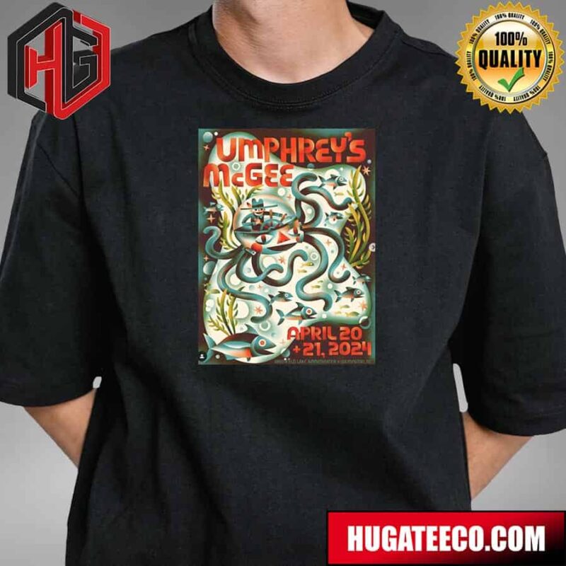 Umphrey’s Mcgee April 20 21 2024 Greenfield Lake Amphitheater Wilmington NC T-Shirt