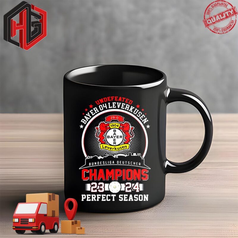 Undefeated 29-0 Bayer 04 Leverkusen Bundesliga Champions 2024 Perfect Season Ceramic Mug
