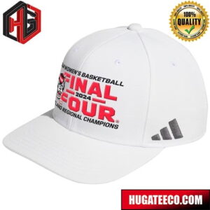 Adidas White NC State Wolfpack 2024 NCAA Women’s Basketball Tournament March Madness Final Four Hat Cap