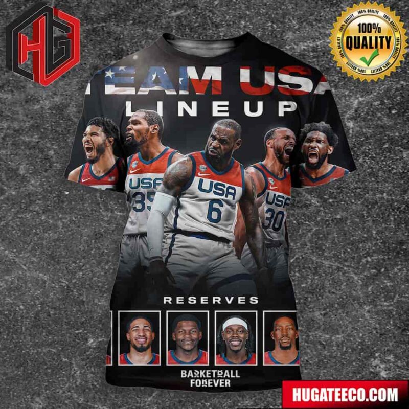 United States National Basketball USA Team Lineup Olympic Basketball Forever All Over Print Shirt