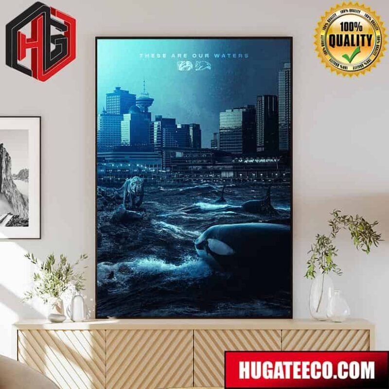 Vancouver Canucks These Are Our Waters Poster Canvas