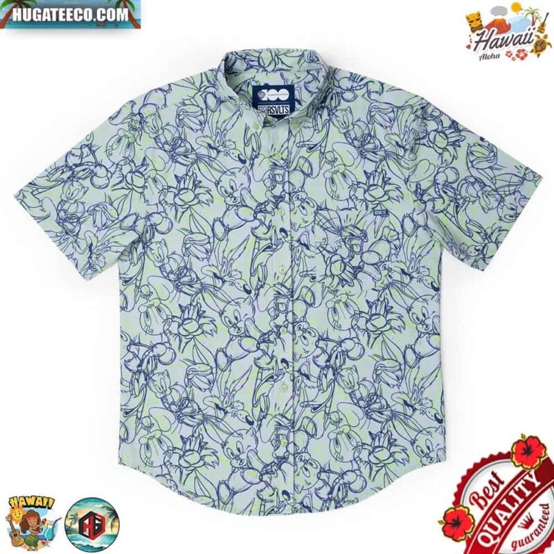Wb100 From Hare To Eternity  RSVLTS Collection Summer Hawaiian Shirt