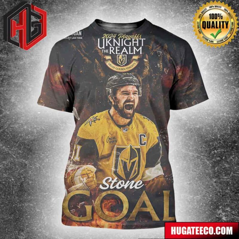 Welcome Back Vegas Golden Knights Uknight The Realm To Mark Stone Goal 2024 Playoffs NHL 3D T-Shirt