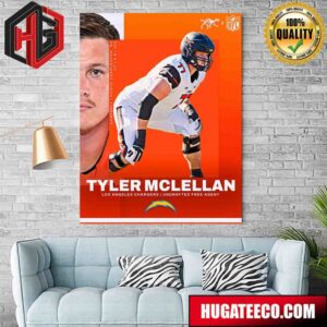 Welcome Tyler Mclellan To Las Angeles Chargers NFL 2024 Poster Canvas