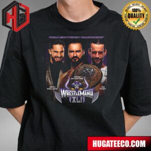 World Heavyweight Championship Seth Rollins Drew McIntyre CM Punk WWE T-Shirt