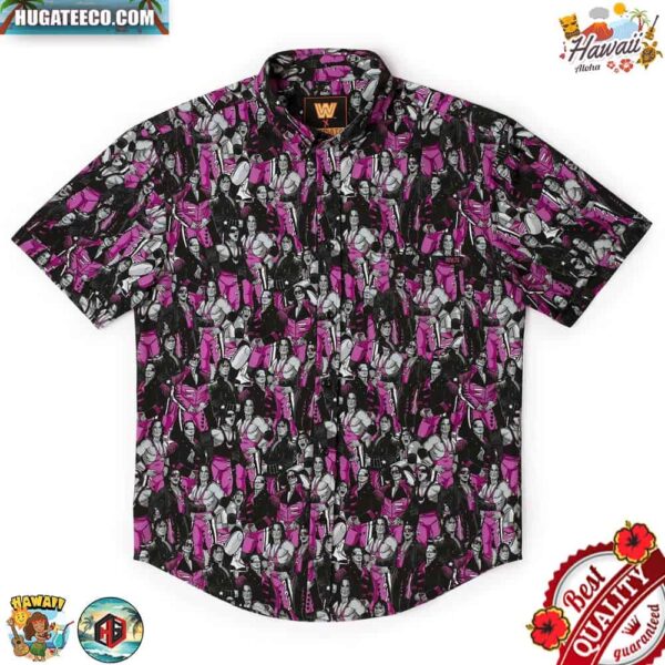 WWE All Hart  RSVLTS Collection Summer Hawaiian Shirt