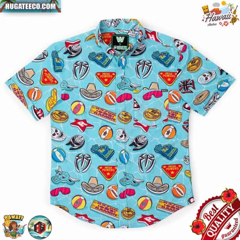 WWE Pool Part  RSVLTS Collection Summer Hawaiian Shirt
