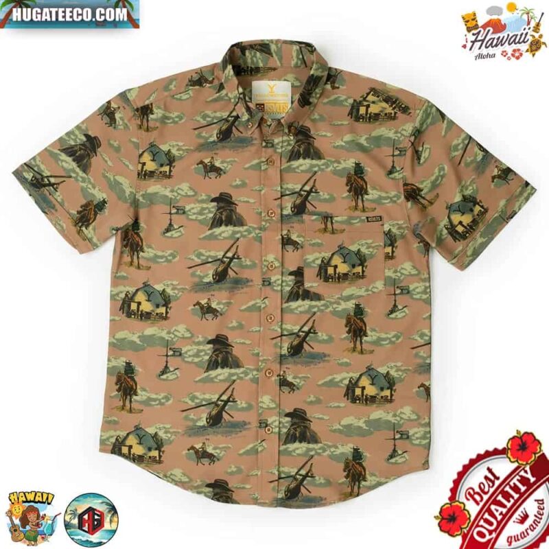 Yellowstone Dutton Ranch  RSVLTS Collection Summer Hawaiian Shirt