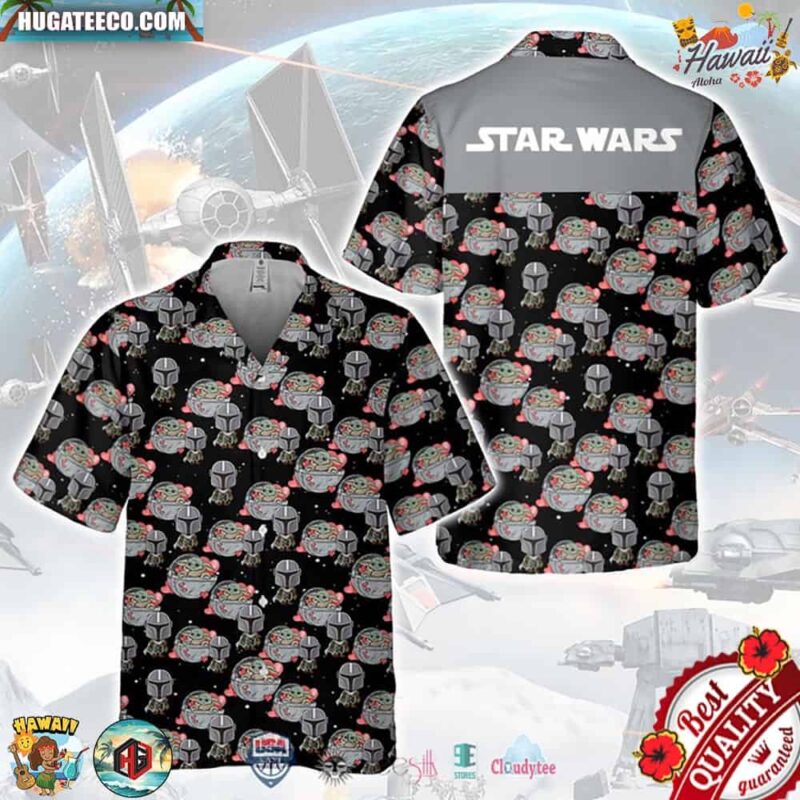 Yoda And Mandalorian Hawaiian Shirt