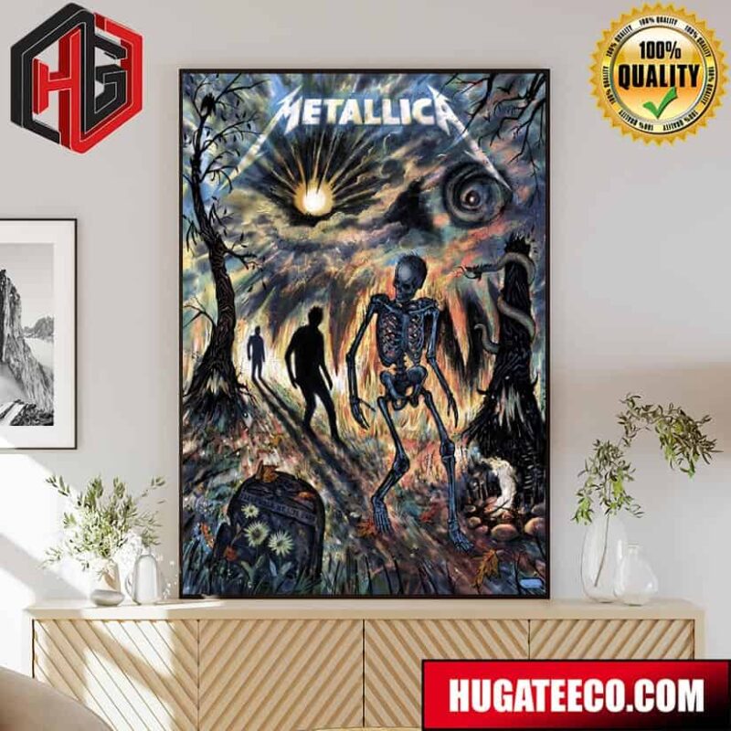 Zeb Love’s Sleepwalk My Life Away Poster Lands In The Met Store Exclusive To Fifth Members Metallica Poster Canvas