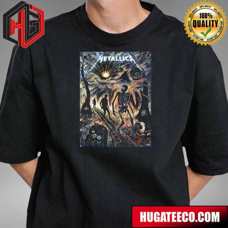 Zeb Love’s Sleepwalk My Life Away Poster Lands In The Met Store Exclusive To Fifth Members Metallica T-Shirt