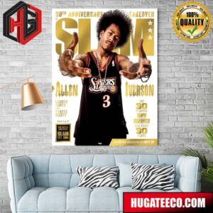 30th Anniversary Takeover The Golden Metal Editions Slam Est 1994 Allen Iverson The 30 Players Who Defined Our First 30 Years Home Decor Poster Canvas