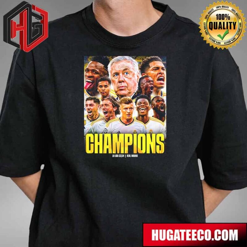 A Fantastic Season For Real Madrid Laliga Ea Sports Champion 2023-24 Unisex T-Shirt