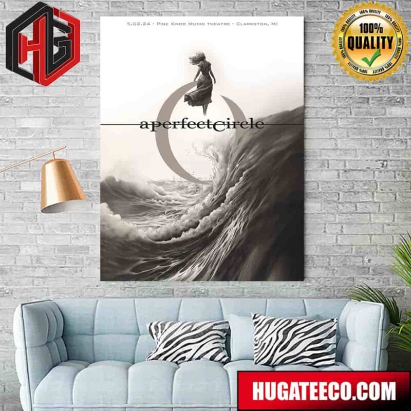 A Perfect Circle Show At Pine Knob Music Theatre Clarkston Mi On May 2 2024 Poster Canvas