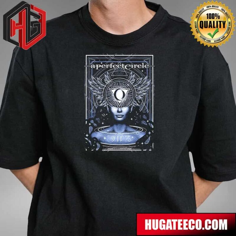 A Perfect Circle Show Poster For Chicago Il On May 1st 2024 Wintrust Arena T-Shirt