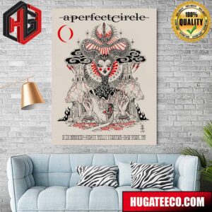 A Perfect Circle Show Poster For Forest Hills On V Iv Mmxxiv Stadium New York Ny Home Decoration Poster Canvas