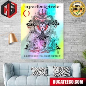A Perfect Circle Show Rainbow Foil Forest Hills Goddess Forest Hills On V Iv Mmxxiv At Stadium New York Ny Home Decoration Poster Canvas
