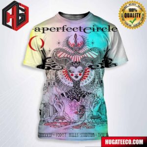A Perfect Circle Show Poster For Forest Hills On V Iv Mmxxiv Stadium New York Ny All Over Print Shirt (Copy)
