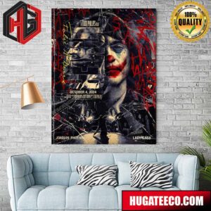 A Tood Philips Film Joker 2 Joaquin Phoenix Lady Gaga October 4 2024 Home Decor Poster Canvas