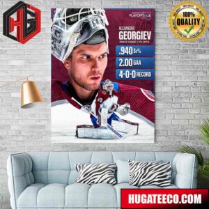 Alexandar Georgiev Sice Game 1 Vs Wpg Stanley Cup Playoffs Poster Canvas