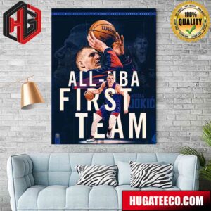 All-NBA First Team Nikola Jokic Denver Nuggest Home Decor Poster Canvas