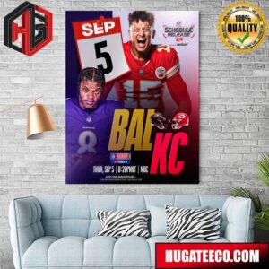 An AFC Championship Rematch To Kick Off Week 1 NFL Schedule Release Wednesday 8pm ET On NFLN ESPN2 Home Decor Poster Canvas
