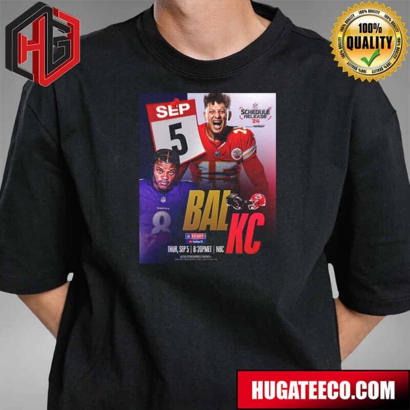 An AFC Championship Rematch To Kick Off Week 1 NFL Schedule Release Wednesday 8pm Et On NFLN ESPN2 Unisex T-Shirt