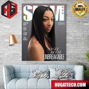 Angel Reese Unbreakable Cover Of Slam Home Decor Poster Canvas