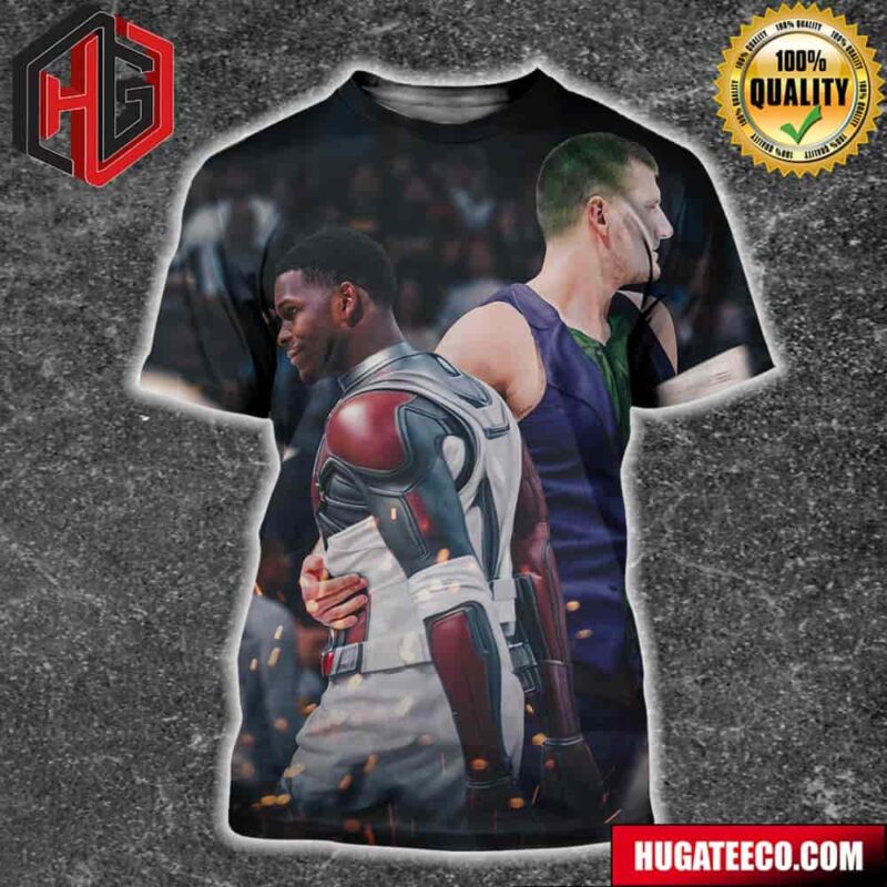 Anthony Edwards Minnesota Timberwolves Ant-Man Versus Nikola Jokic Denver Nuggets Funny All Over Print Shirt