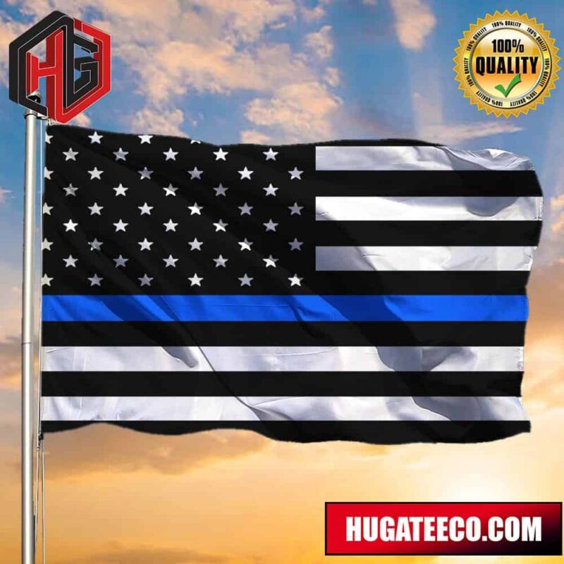 Anti Black Lives Matter Flag Trump Thin Blue Line Flags Black The Blue 2 Sides Garden House Flag