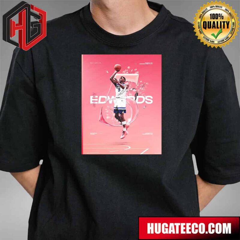 Antman Anthony Edwards Minnesota Timberwolves NBA X Adidas Ae1 Georgia Red Clay Shooting Guard T-Shirt
