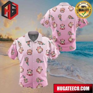 Anya Pattern Spy X Family Button Up Animeape Hawaiian Shirt
