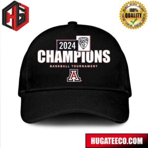 Arizona Wildcats 2024 PAC-12 Baseball Conference Tournament Champions Locker Room Hat-Cap