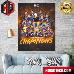Atalanta BC UEFA Europa League Champions Home Decor Poster Canvas