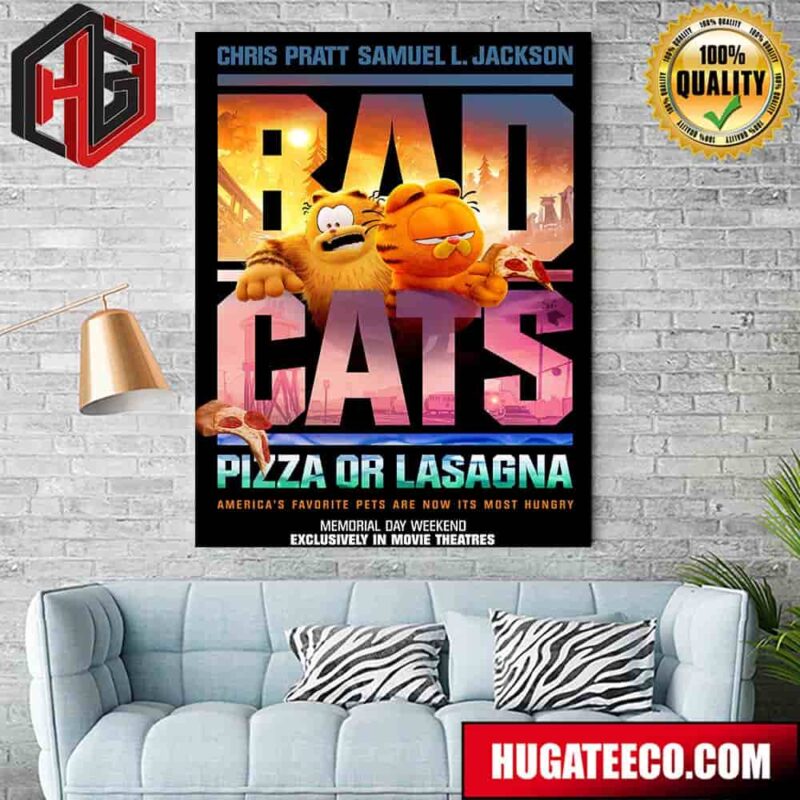 Bad Boys Themed Poster For The Garfield Movie Home Decor Poster Canvas