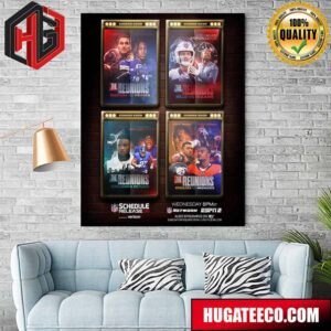 Big-Time Reunions NFL Schedule Release 2024 Wednesday 8pm ET On NFLN ESPN2 Home Decor Poster Canvas