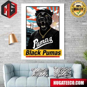 Black Pumas May 11 2024 Avondale Brewing Company Birmingham Al The Great Posters Home Decor Poster Canvas