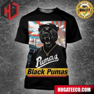 Black Pumas May 11 2024 Avondale Brewing Company Birmingham Al The Great Posters Incredible 3D T-Shirt