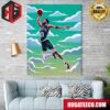 Anthony Edwards Vs Nikola Jokic In NBA Playoffs Who Is Winning Poster Canvas