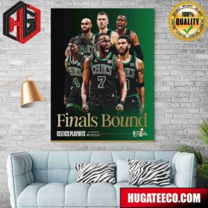 Boston Celtics Playoffs Finals Bound NBA Finals Four Wins From Glory Home Decor Poster Canvas