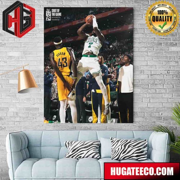 Brown Jaylen Boston Celtics Shot Of The Game Home Decor Poster Canvas