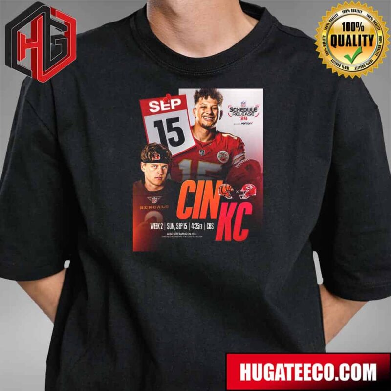Burrow And Mahomes Meet Again In Week 2 NFL Schedule Release Wednesday 8pm Et On NFLN ESPN2 Unisex T-Shirt