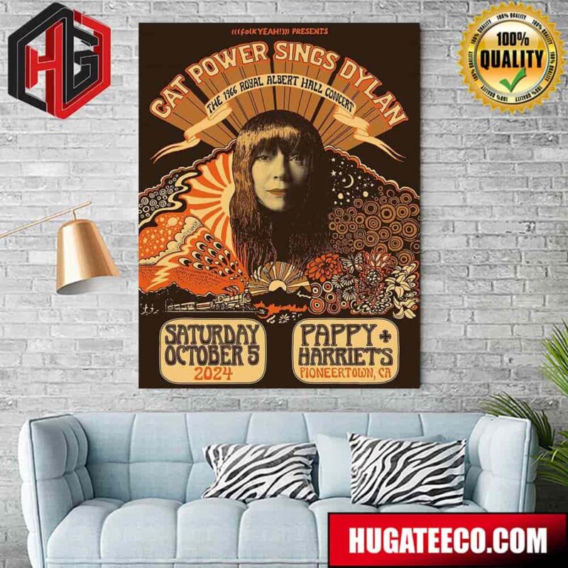 Cat Power Sings Dylan The 1966 Royal Albert Hall Concert Saturday October 5 2024 Happy Harriet’s Pioneertown Ca Home Decor Poster Canvas