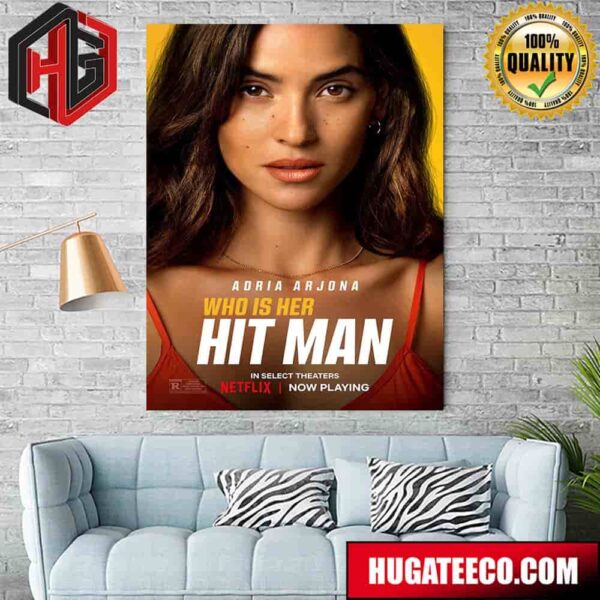 Character Posters For Hit Man Starring Adria Arjona Home Decor Poster Canvas