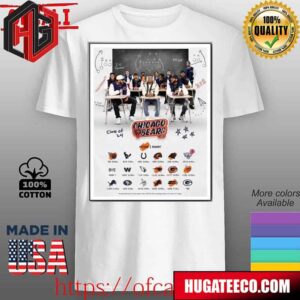 Chicago Bears Announced Their New Season NFL 2024 Schedule With Class Of 24 Poster Unisex T-Shirt