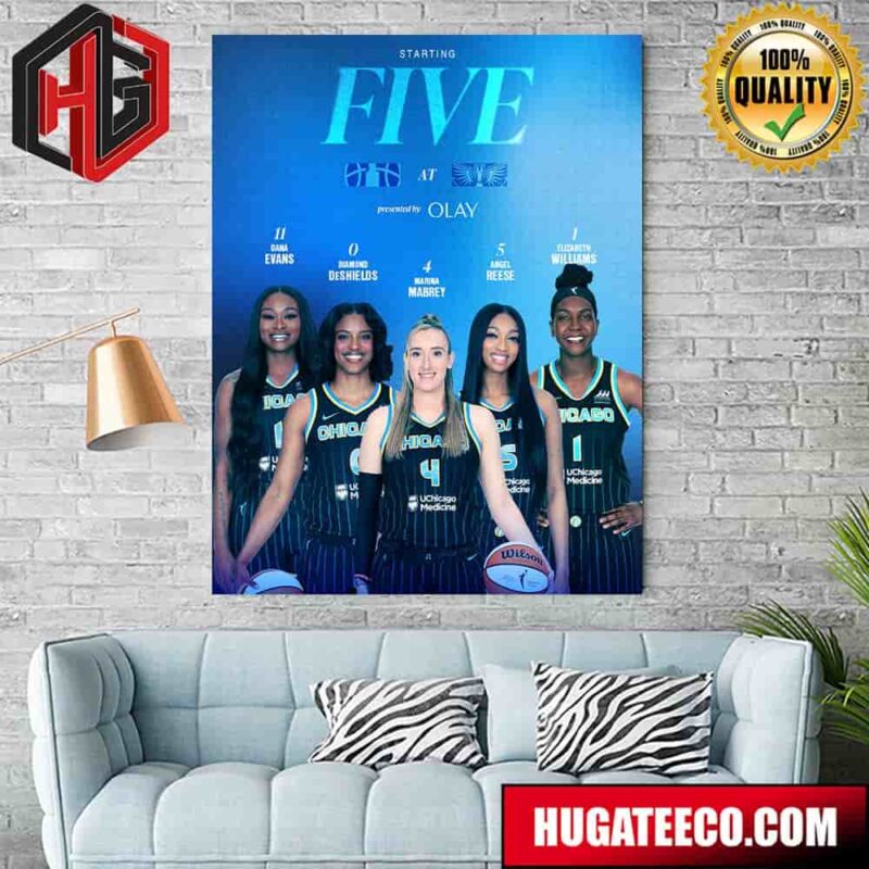 Chicago Sky The First First 5 Of The 2024 Szn Home Decor Poster Canvas