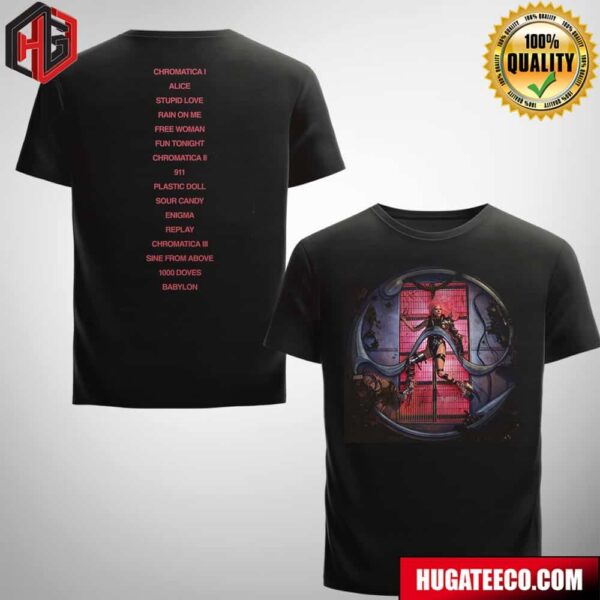 Chromatica By Lady Gaga Has Been Certified Platinum In The Us Two Sides Fan Gifts T-Shirt