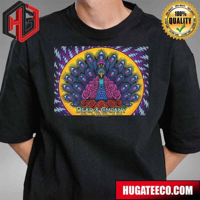 Concert Poster For Dead And Company Dead Forever On May 25th 2024 At Lasvegas Sphere T-Shirt