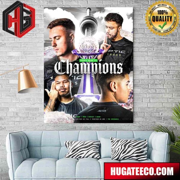 Congrats Optic Texas Champions Toronto Major 2024 Call of Duty League Toronto Ultra MAJOR III Poster Canvas