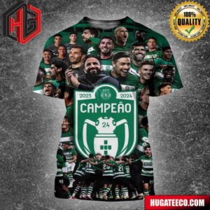 Congrats To Ruben Amorims Sporting Cp On Winning Portuguese League This Season Campeao 2023 2024 All Over Print Shirt